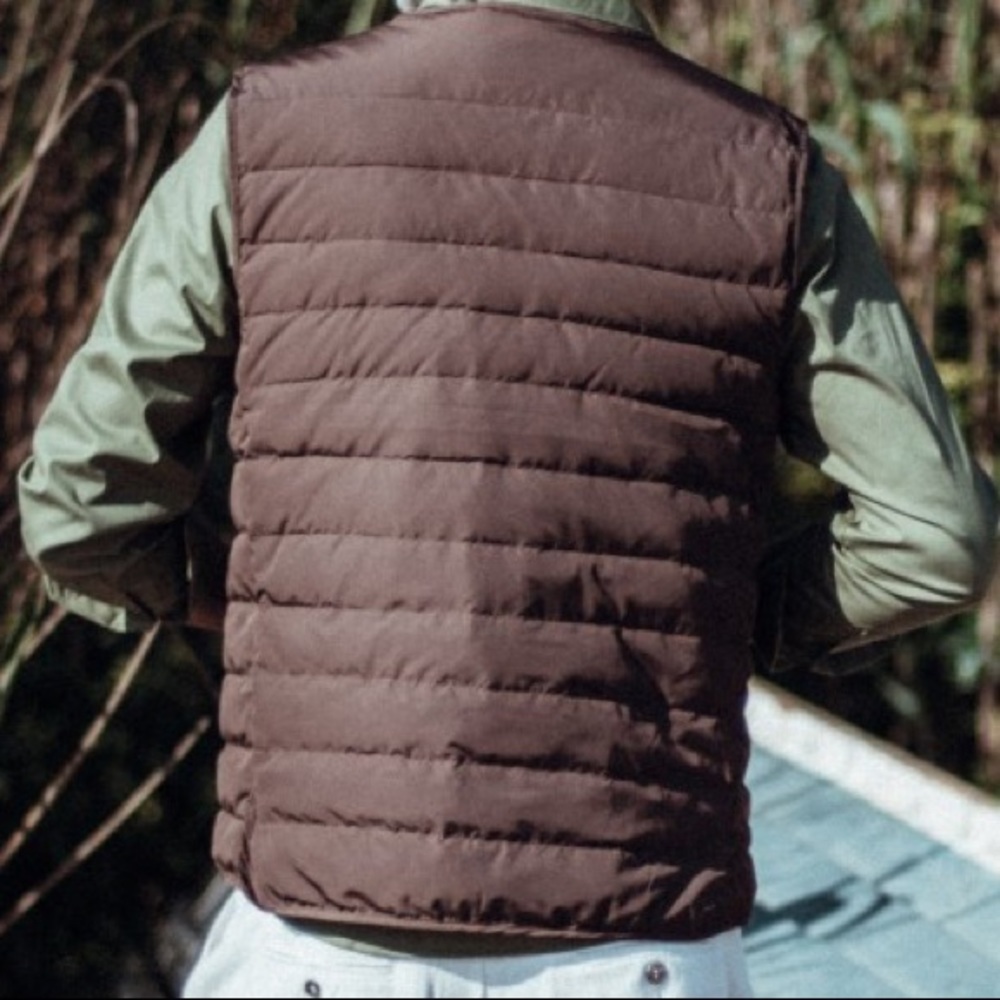 Only 1 Left! NWT π«π· Les Canebiers Collarless Puffer Vest - Picture 3 of 6
